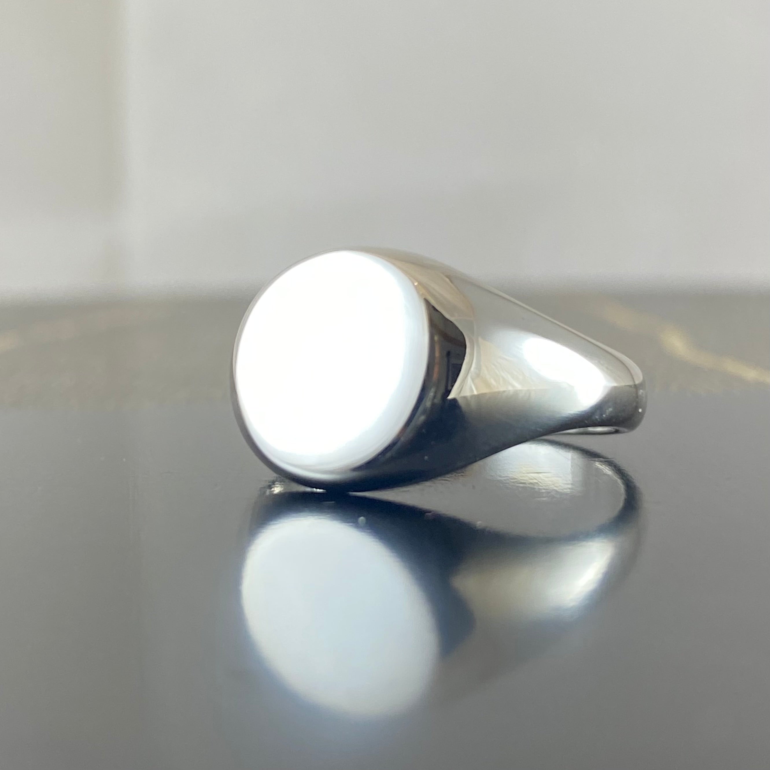 Round 11mm - Sterling Silver Signet Ring