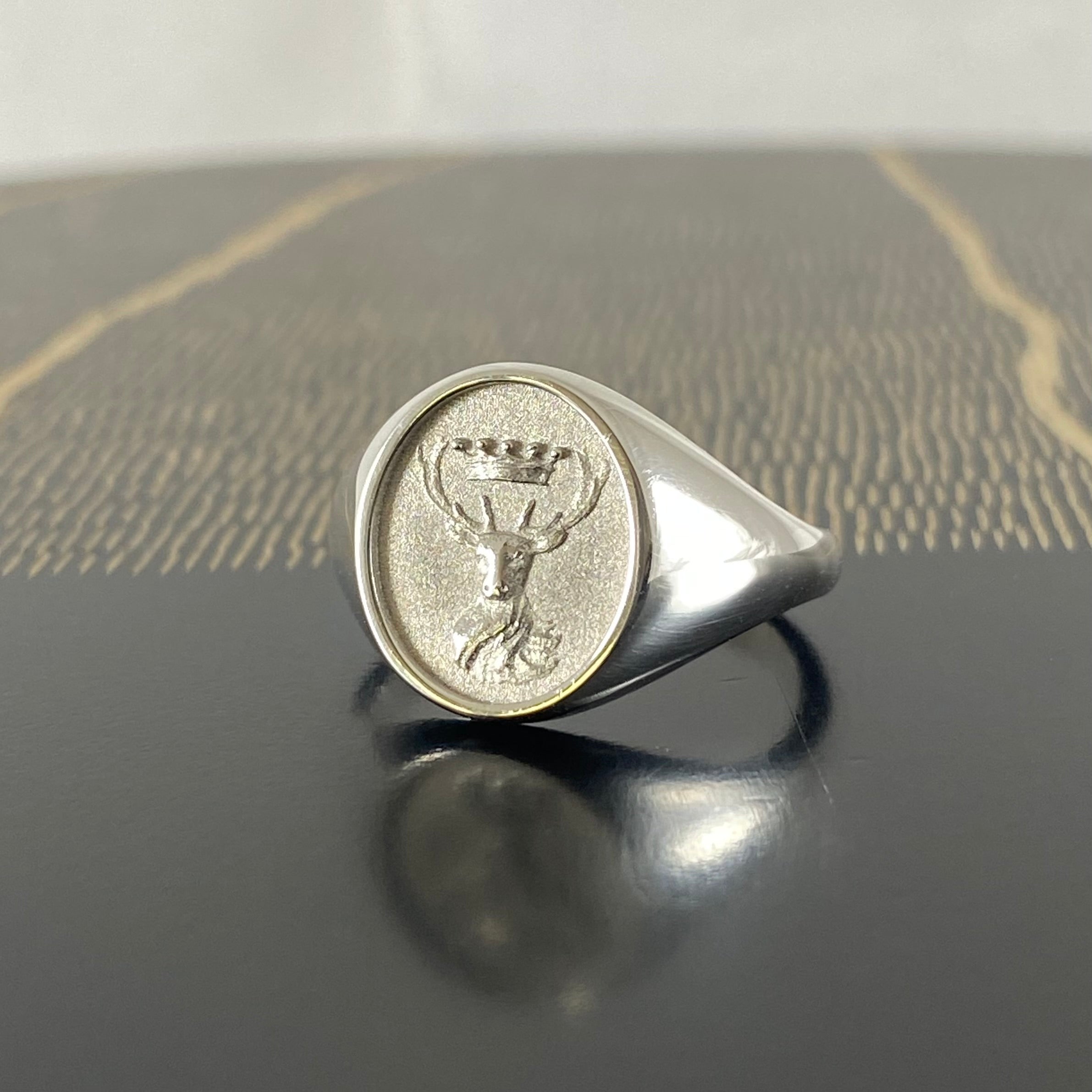 Stag and Crown - Sterling Silver