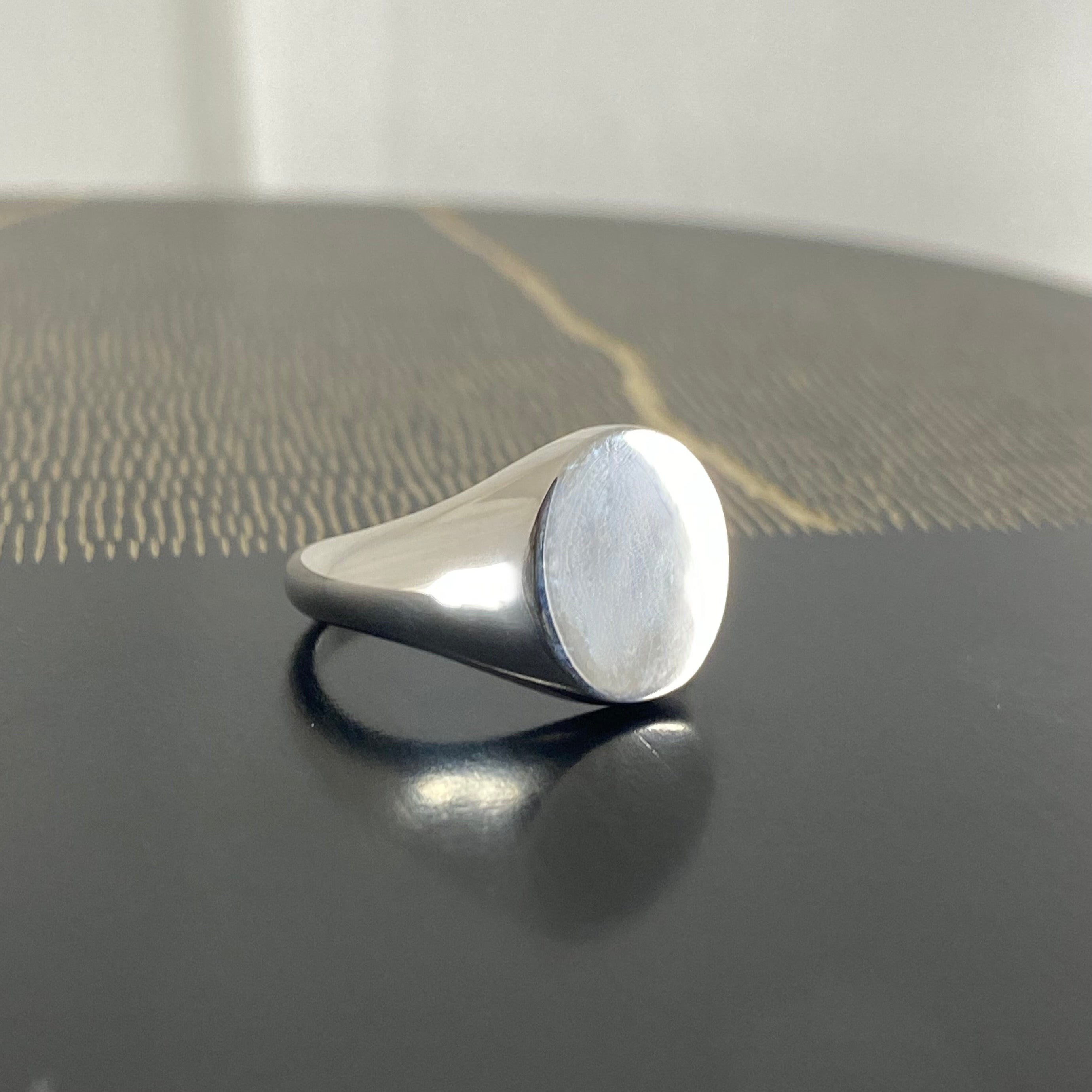 Classic Oval 13mm x 11mm - Sterling Silver Signet Ring