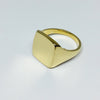 Cushion 14mm x 12mm - 9 Carat Yellow Gold Signet Ring