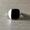 Cushion 16mm x 13mm - Sterling Silver Signet Ring