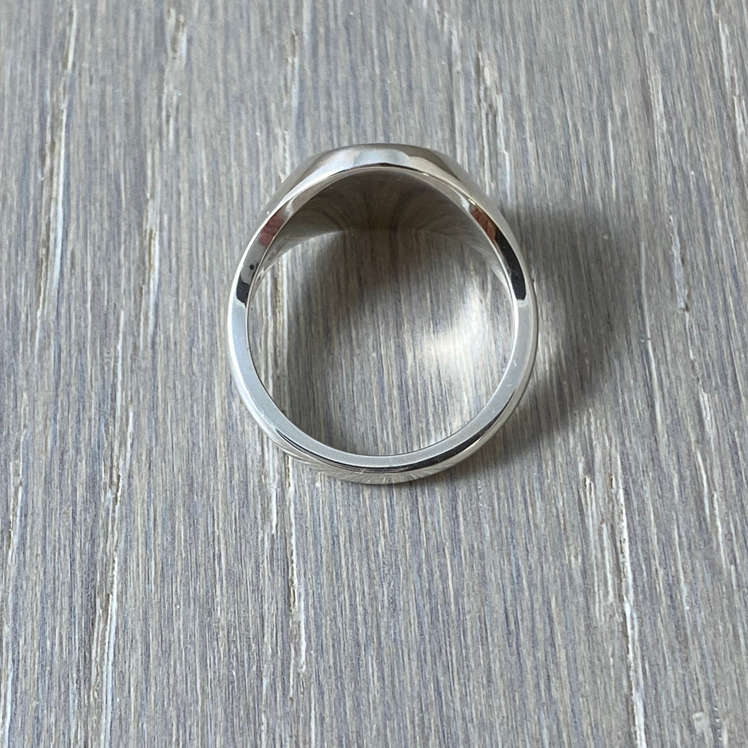 A - Alphabet Signet Ring A - Z - Sterling Silver Signet Ring