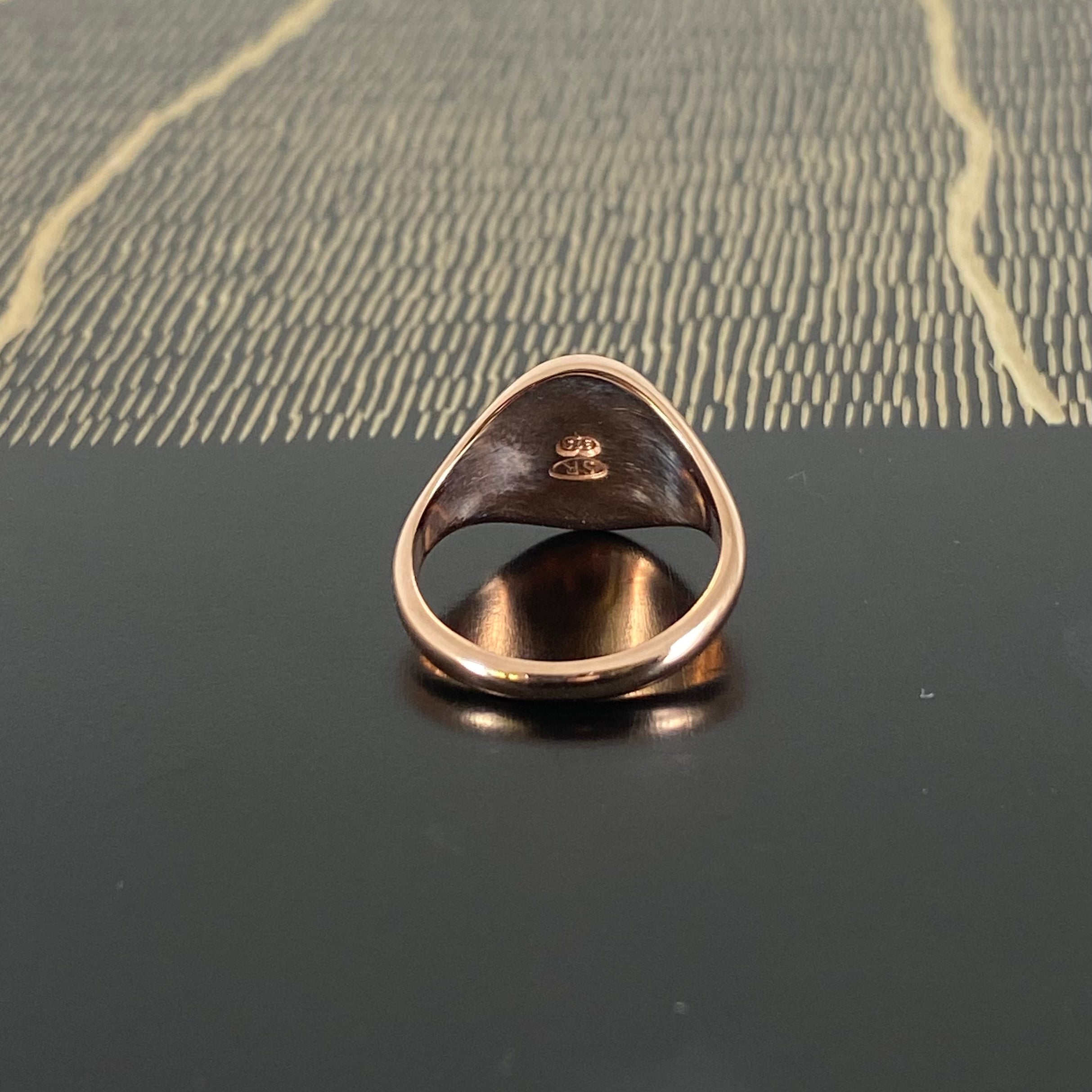 Classic Oval 11mm x 9mm - 9 Carat Rose Gold Signet Ring