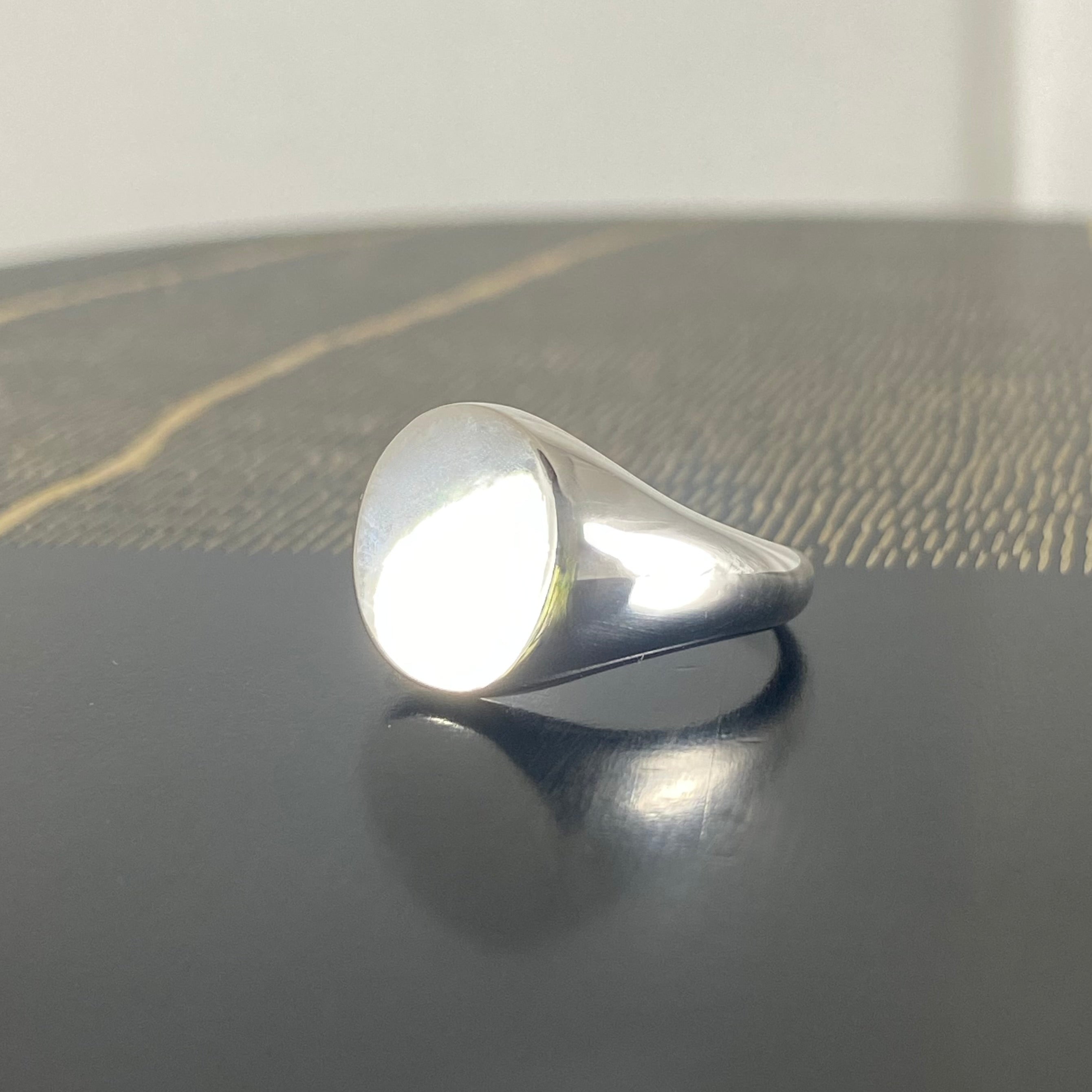 Classic Oval 13mm x 11mm - Sterling Silver Signet Ring