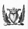winged heart and crown family crest