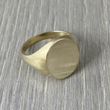 Classic Oval 16mm x 13mm - 9 Carat Yellow Gold Signet Ring