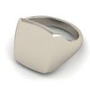 cushion signet ring sterling silver 14mm x 12mm