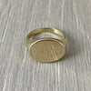 Landscape Oval 12mm x 10mm - 9 Carat Yellow Gold Signet Ring