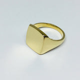 Cushion 14mm x 12mm - 9 Carat Yellow Gold Signet Ring