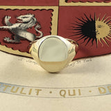 Classic oval signet ring 13mm x 11mm oval