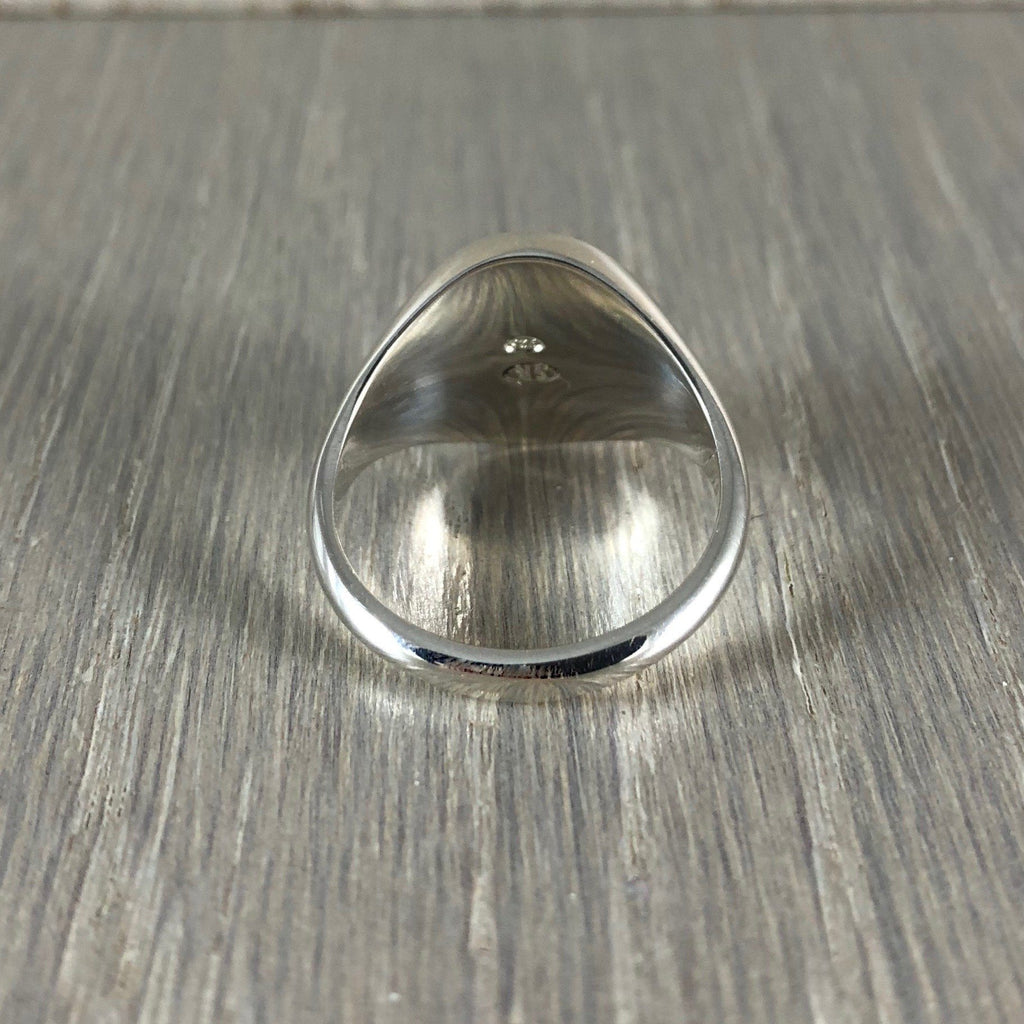 Classic Oval 13mm x 11mm - Sterling Silver Signet Ring