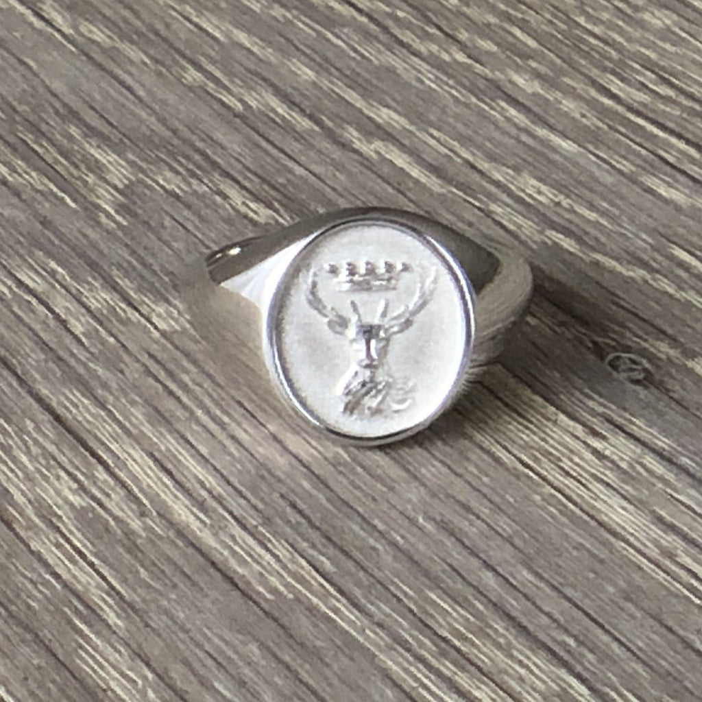Stag and Crown - Sterling Silver
