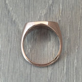 Landscape Oval 15mm x 12mm - 9 Carat Rose Gold Signet Ring