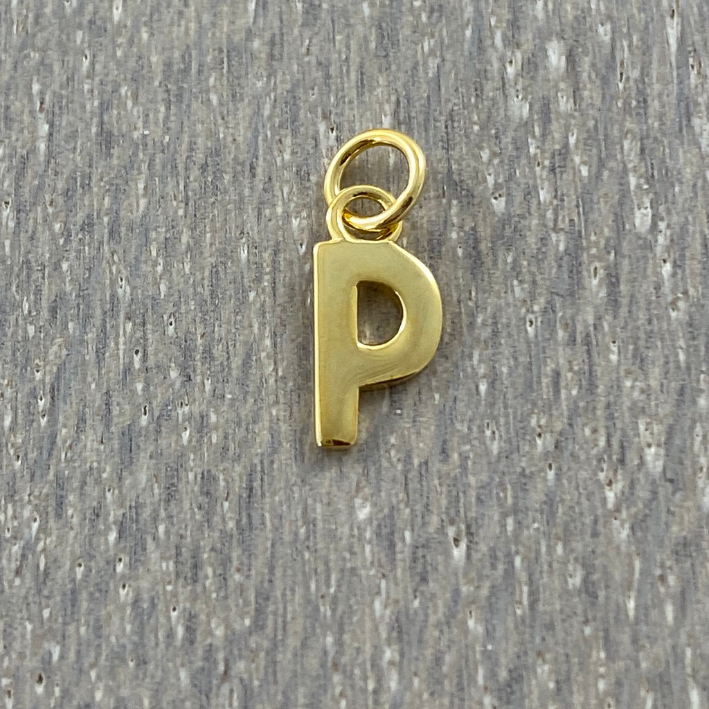 Tiny A to Z Gold Pendant / Charm