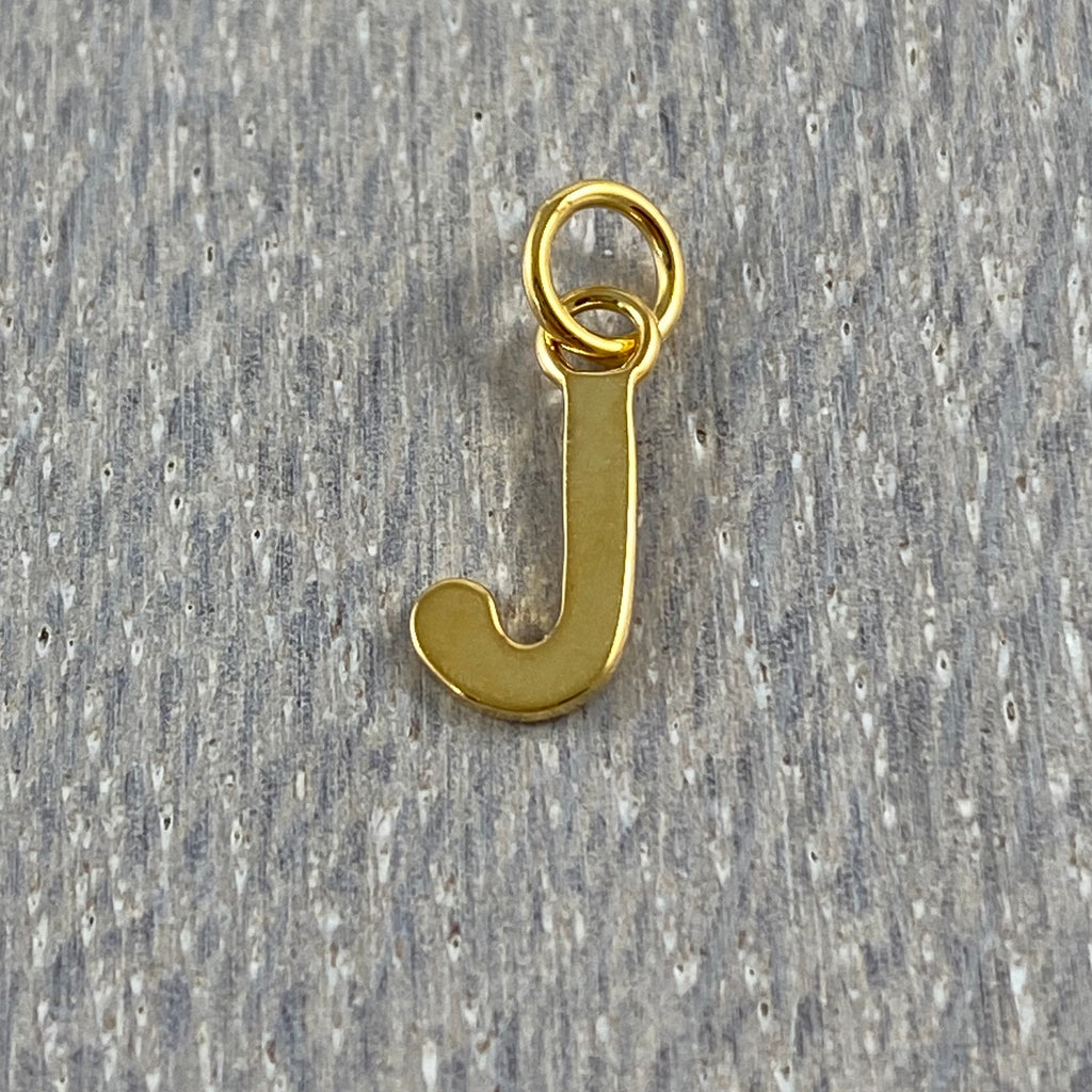 Tiny A to Z Gold Pendant / Charm