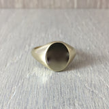 small oval signet ring 