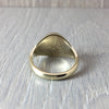 small oval signet ring 9 carat gold 