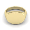 landscape oval signet ring 9 carat yellow gold 12mm x 10mm