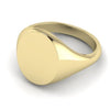 oval signet ring 9 carat yellow gold 16mm x 13mm