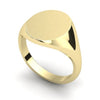 signet ring yellow gold 11mm x 9mm oval