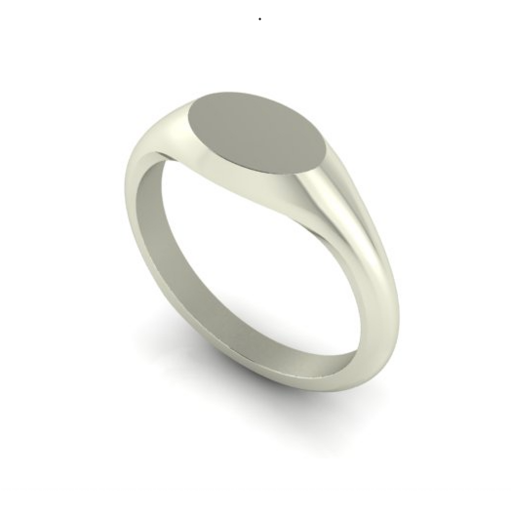 Men's Engravable Bevelled Signet Ring | Sterling Silver Rings | Missoma
