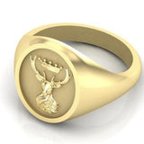 Stag and Crown - 9 Carat Yellow Gold