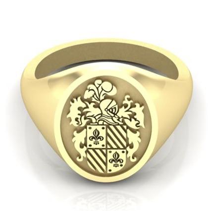 Fleur de Lis Coat of Arms - 9 Carat Gold